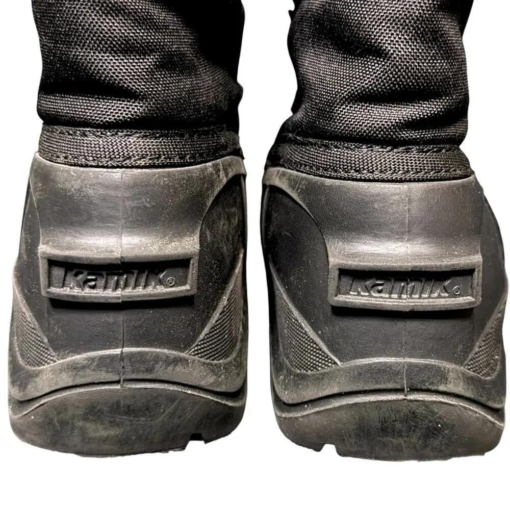 Kamik Kids Winter Snow Boots Black Insulated Waterproof Size 4 Youth Outdoors